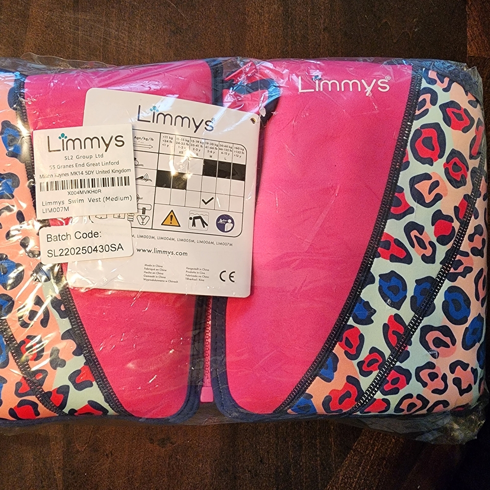 Pink Leopard Kids Swim One Piece